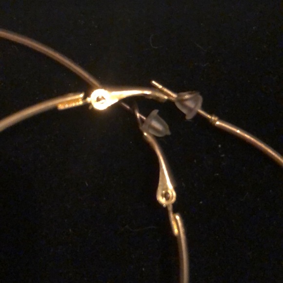 Crystal Ball Hoop Earrings - Picture 3 of 3